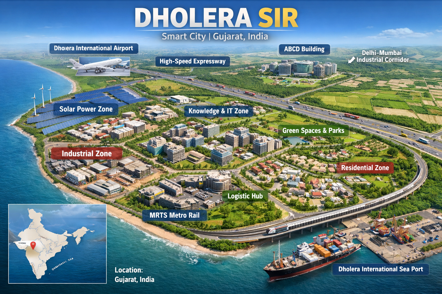 Dholera Smart City – India’s First Greenfield Smart City Transforming the Future